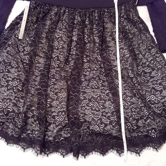Girls Dress With Lace Skirt, Black Sequin Moto Jacket, Necklace, Belt - Picture 11 of 16